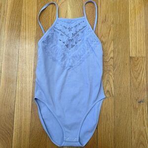 Free People Lilac Lace Bodysuit